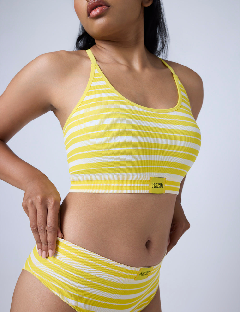 Ribbed Stripe Bralette